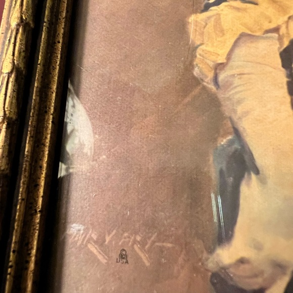 Vintage 1970 gentle julia attic shop calendar sign monticello framed read 8.5” - Picture 10 of 14